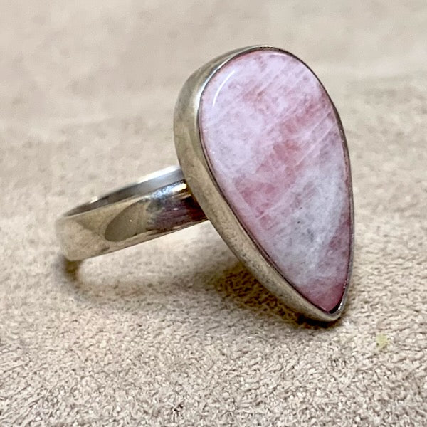 Moonstone (Pink) Ring (size 8)