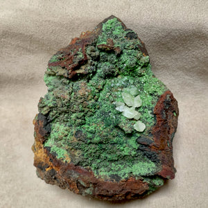 Conichalcite, Calcite and Goethite (Mexico)