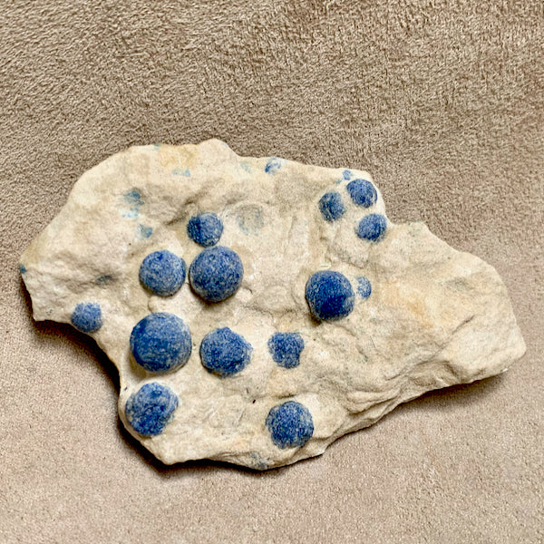 Azurite "Balls" in Matrix (Sandoval County, New Mexico)