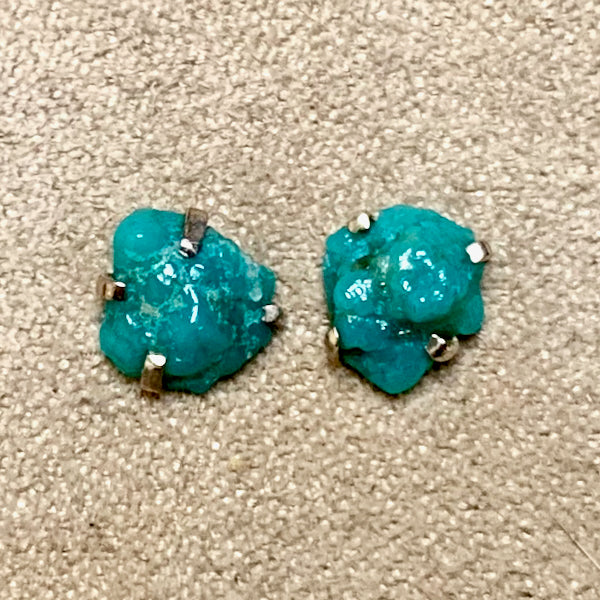Turquoise Rough Stud Earrings