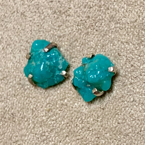 Turquoise Rough Stud Earrings