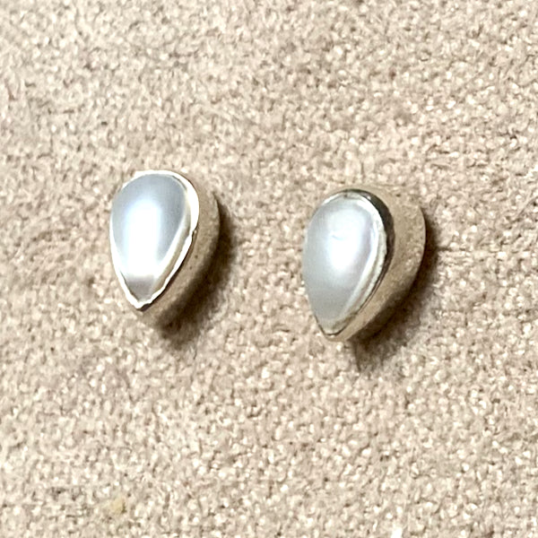 Pearl Teardrop Stud Earrings