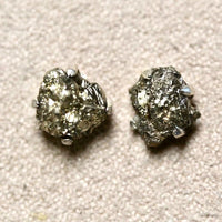 Pyrite Rough Stud Earrings