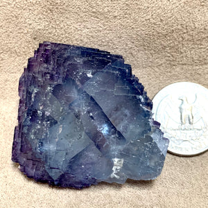 Purple-blue fluorite (Socorro County, New Mexico)