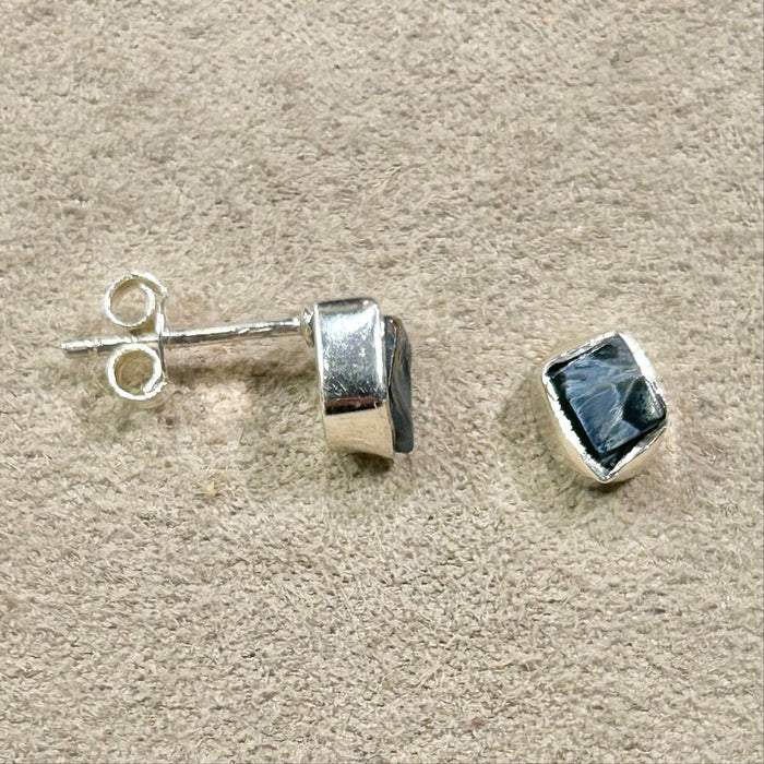 Pietersite Rough Post Earrings