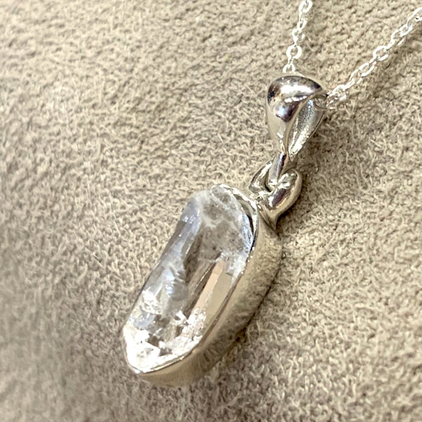 Herkimer "Diamond" (Quartz) Pendant & Chain