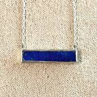 Lapis Lazuli Bar Necklace