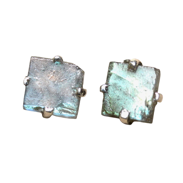 Labradorite Rough Post Earrings