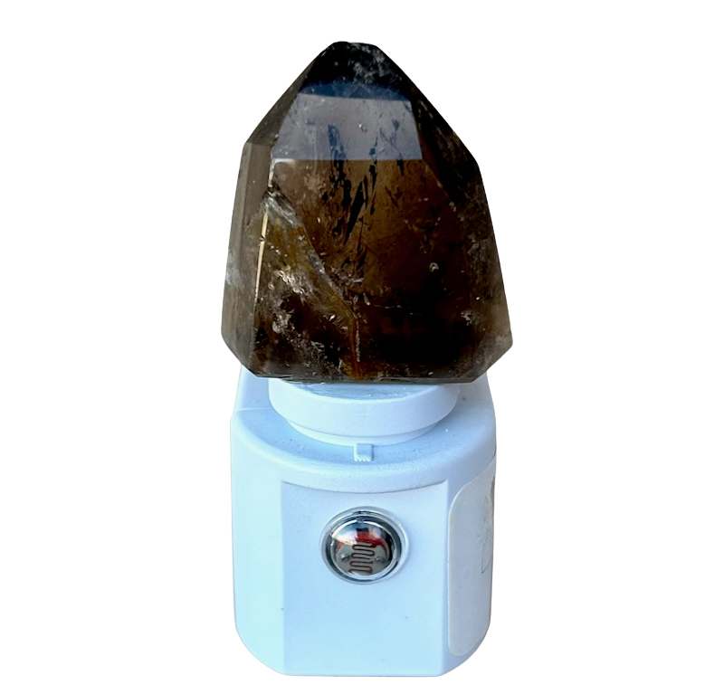 Night Light with Smoky Quartz Crystal