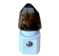 Night Light with Smoky Quartz Crystal