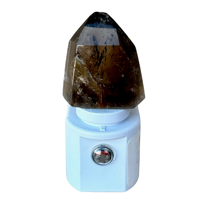 Night Light with Smoky Quartz Crystal