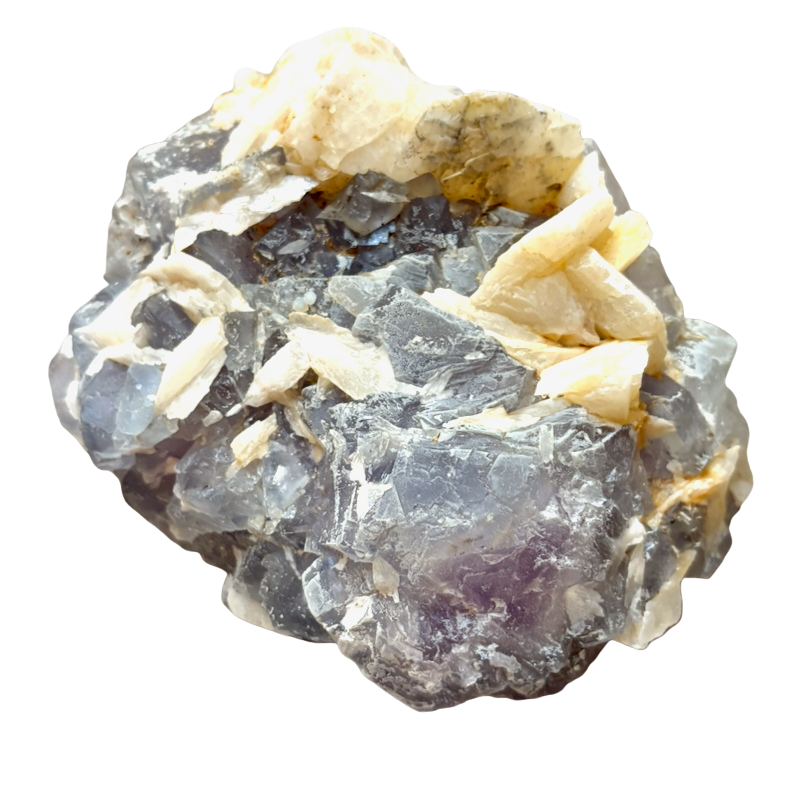 Fluorite and Quartz (Fish Stick deposit, Blanchard Mine, Socorro Co., New Mexico)