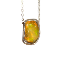 Opal (Ethiopian) Slide Necklace with Chain