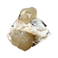Witherite on Sphalerite and Calcite (Illinois)