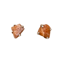 Sunstone Rough Post Earrings