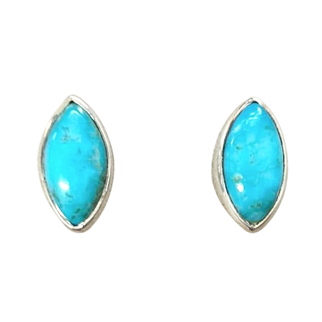 Turquoise "Eye" Post Earrings