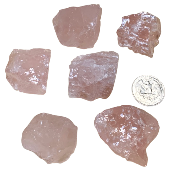 Rose Quartz Rough Pieces