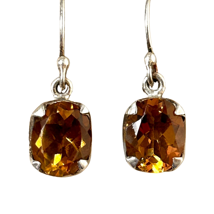 Zandrite Faceted Dangle Earrings