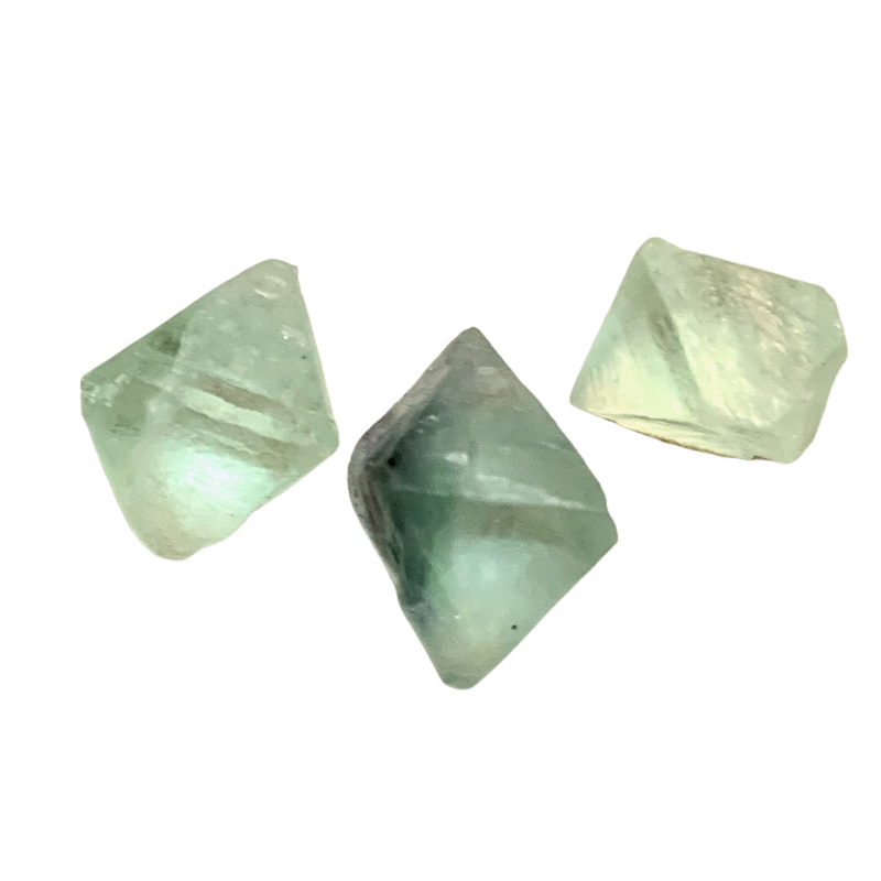 Fluorite Octohedra, Set of 3