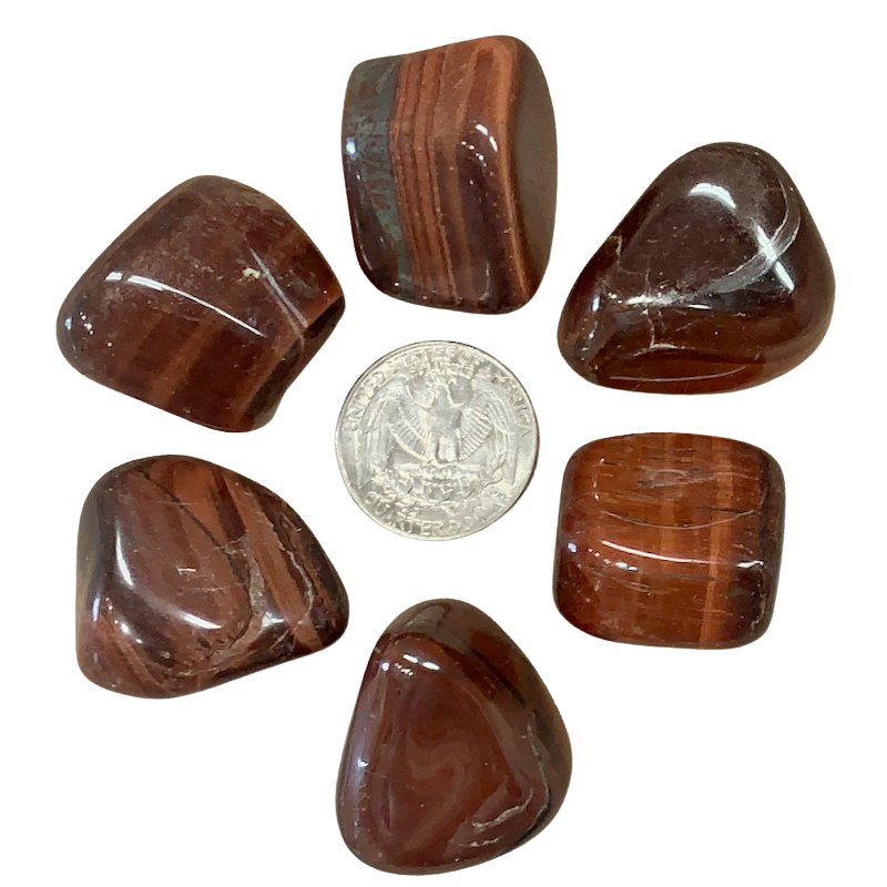 Tiger Eye (Red) Polished Pebble