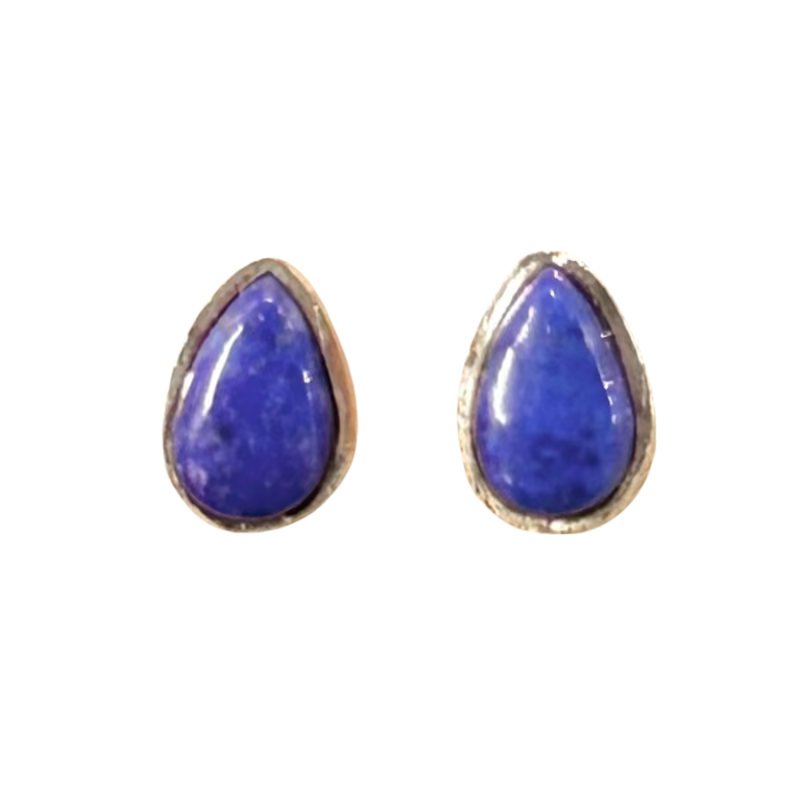 Lapis Lazuli Stud Earring