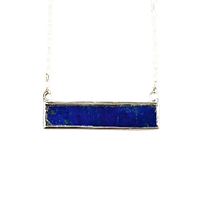 Lapis Lazuli Bar Necklace