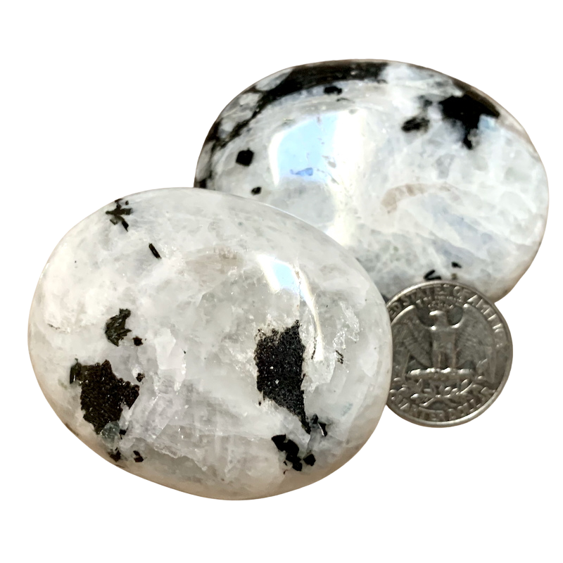 Moonstone (Rainbow) Polished Palmstone