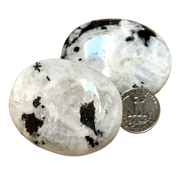 Moonstone (Rainbow) Polished Palmstone