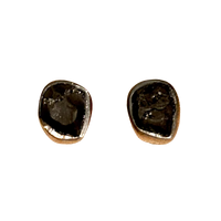 Shungite Rough Stud Earrings