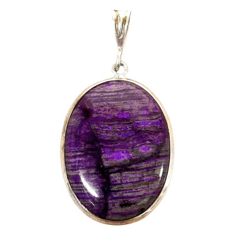 Sugilite in Sterling Silver Pendant