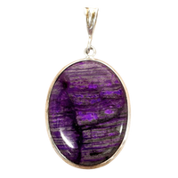 Sugilite in Sterling Silver Pendant