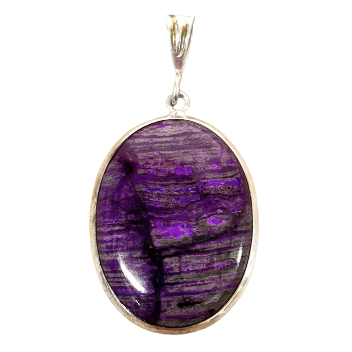 Sugilite in Sterling Silver Pendant