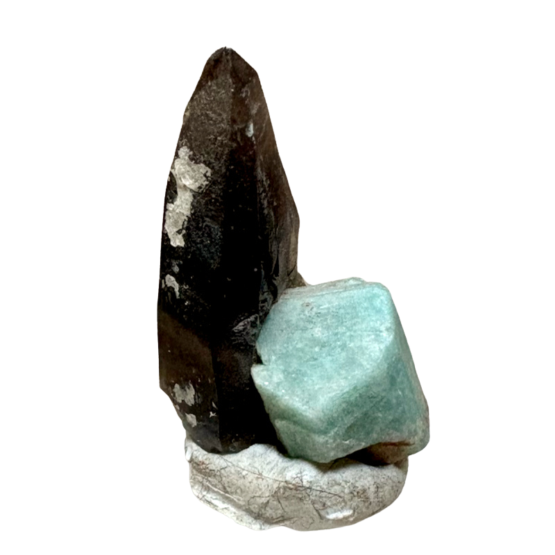 Smoky Quartz with Amazonite (Colorado)