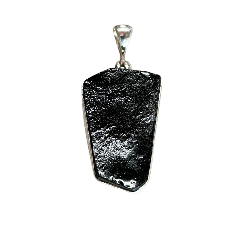 Shungite and Sterling Silver Pendant