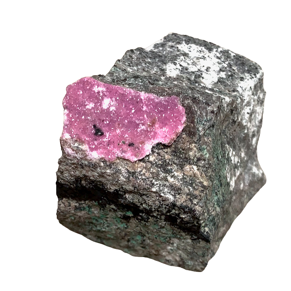 Calcite (Cobaltoan) with Malachite (Democratic Republic of Congo)