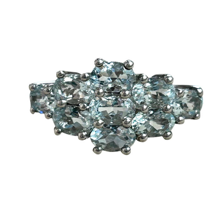 Aquamarine Cocktail Ring (Size 7)