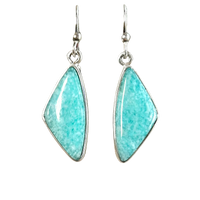 Amazonite and Sterling Silver Earrings