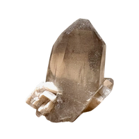 Smoky Quartz Crystal with Albite (Dona Ana Co., New Mexico)