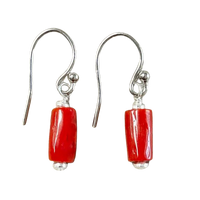 Coral (Mediterranean) Dangle Earrings