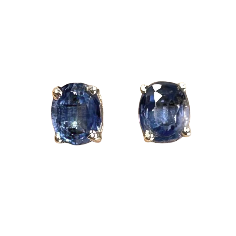 Kyanite Faceted Stud Earrings