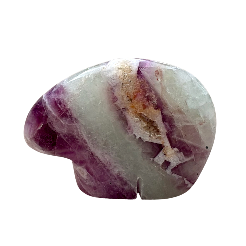 Bear Fetish Carving in Fluorite