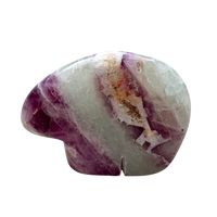 Bear Fetish Carving in Fluorite
