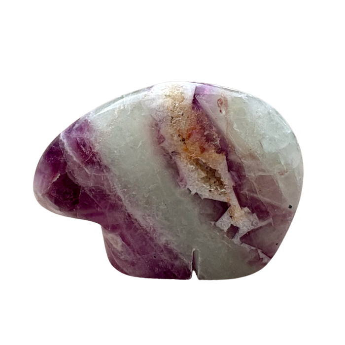 Bear Fetish Carving in Fluorite