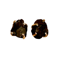 Shungite Rough Stud Earrings