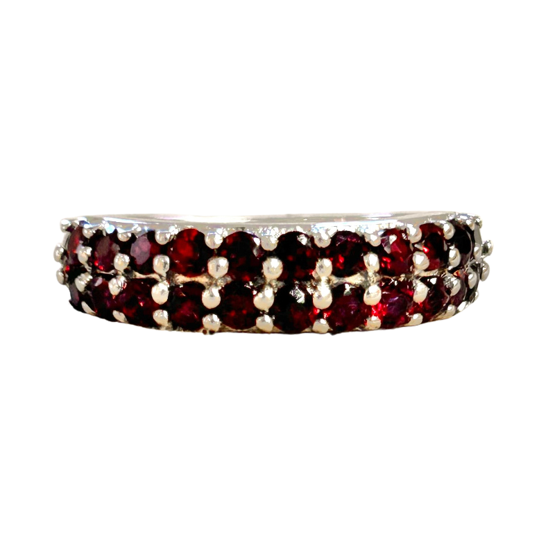 Garnet (Anthill) Cocktail Ring (size 7)