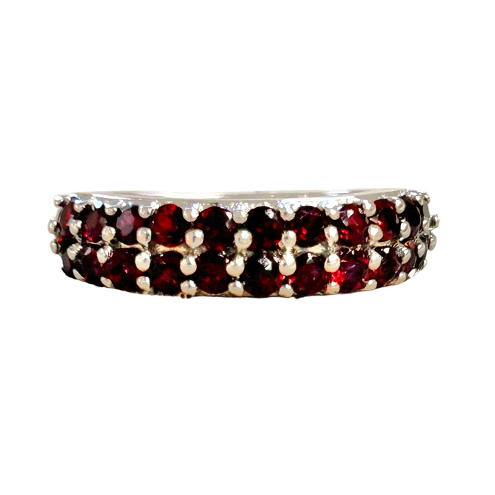 Garnet (Anthill) Cocktail Ring (size 7)