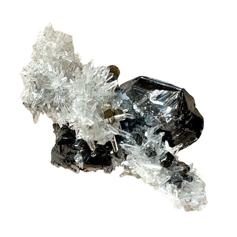 Sphalerite, Quartz & Pyrite (Peru)