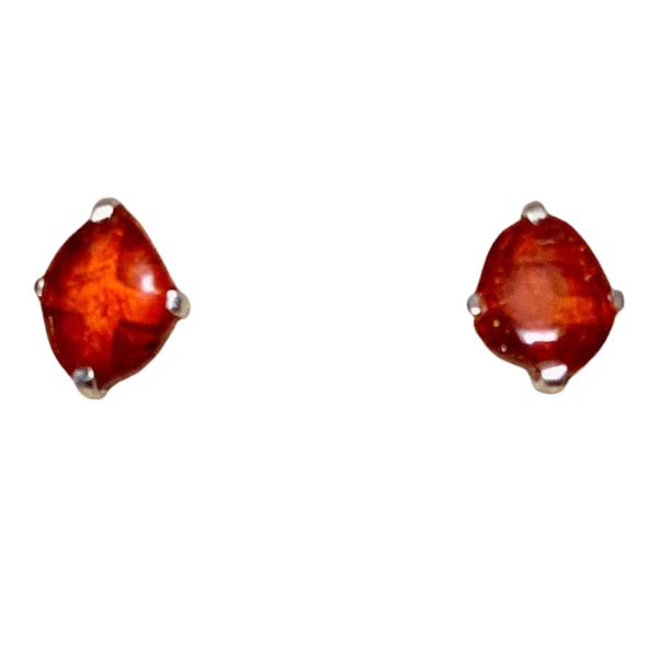 Amber Post Earrings