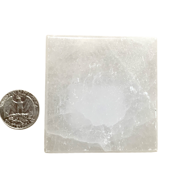 Selenite Square Charging Plate