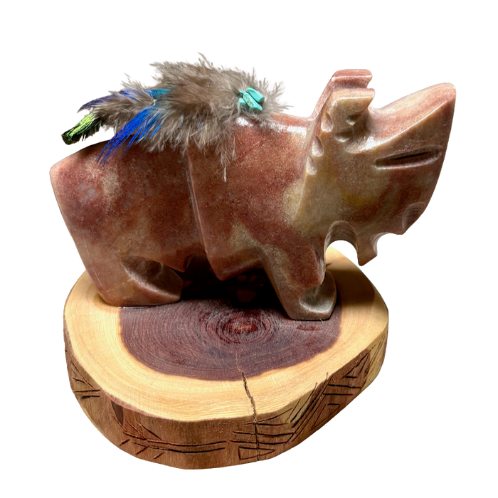 Justin Gomez Buffalo Carving (Taos, New Mexico)